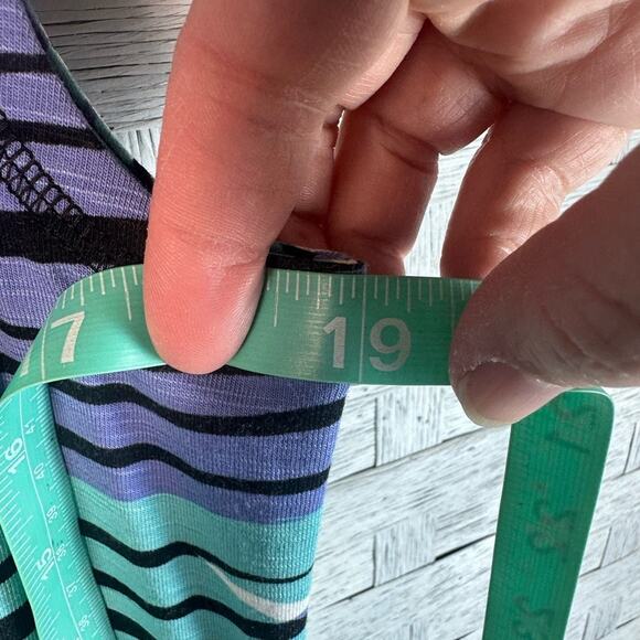 Talbots women's tropical sleeveless midi dress blue Green pockets costal grandma - Picture 9 of 15